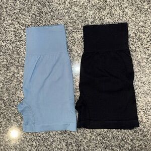 Women’s Ribbed Yoga Seamless Shorts